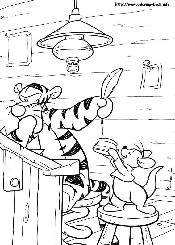 Winnie the Pooh coloring picture